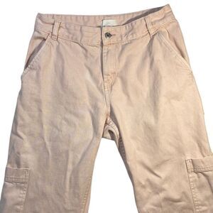 H&M Cotton Wide Leg Cargo Carpenter Jeans
